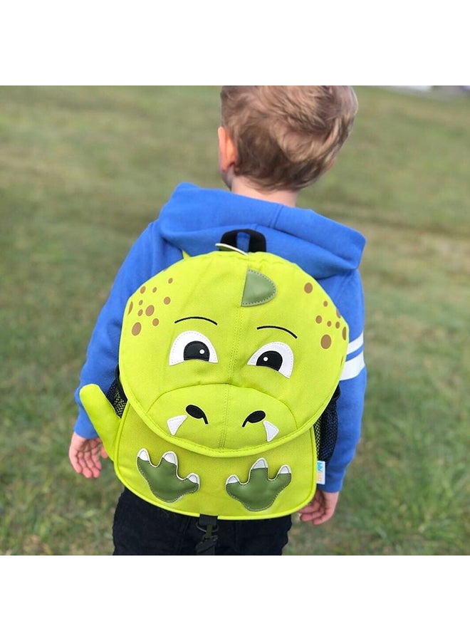 Babyworks Dino Backpack With Strap Green/White  - Image 3
