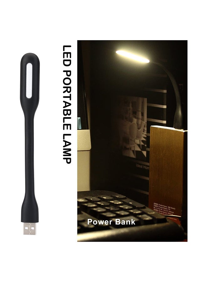 5 Piece Flexible Mini USB LED Night Light Black 16.51x1.78x0.89cm - Image 5