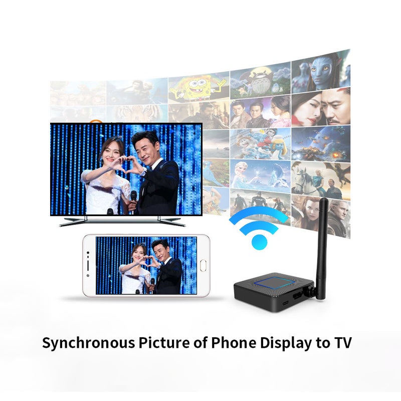 Generic Wireless HD Display Dongle Video Casting for Large Screen 2.4G Wireless Transmission Dual Band Black  - Image 2