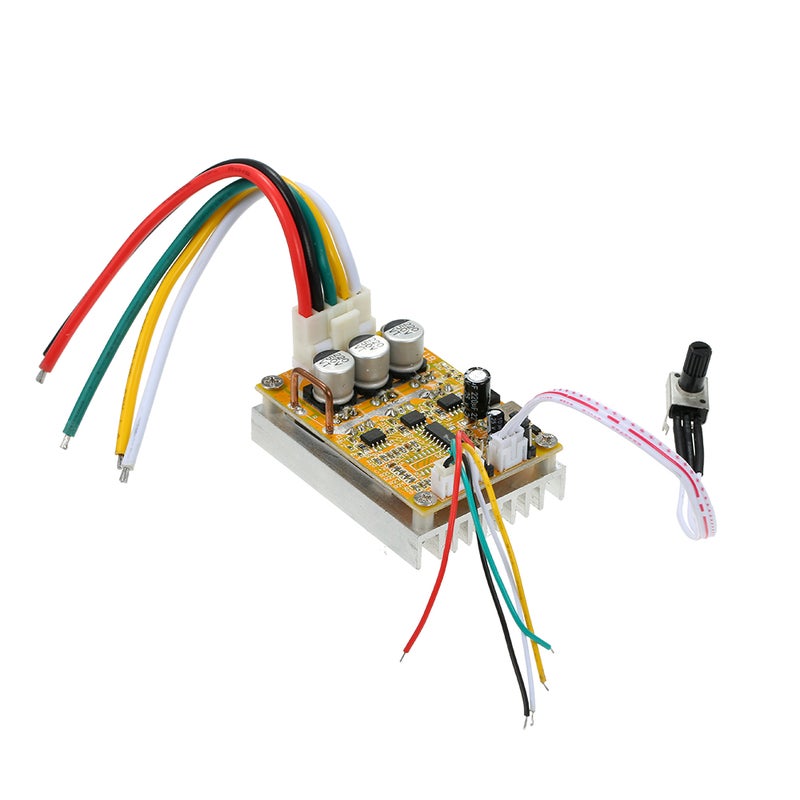 Generic - 350W 5-36V DC Motor Driver BLDC Brushless Controller Three-phase Motor Accessories Wide Voltage High Power Multicolour 14.6 x 3 x 10.2cm - Image 1