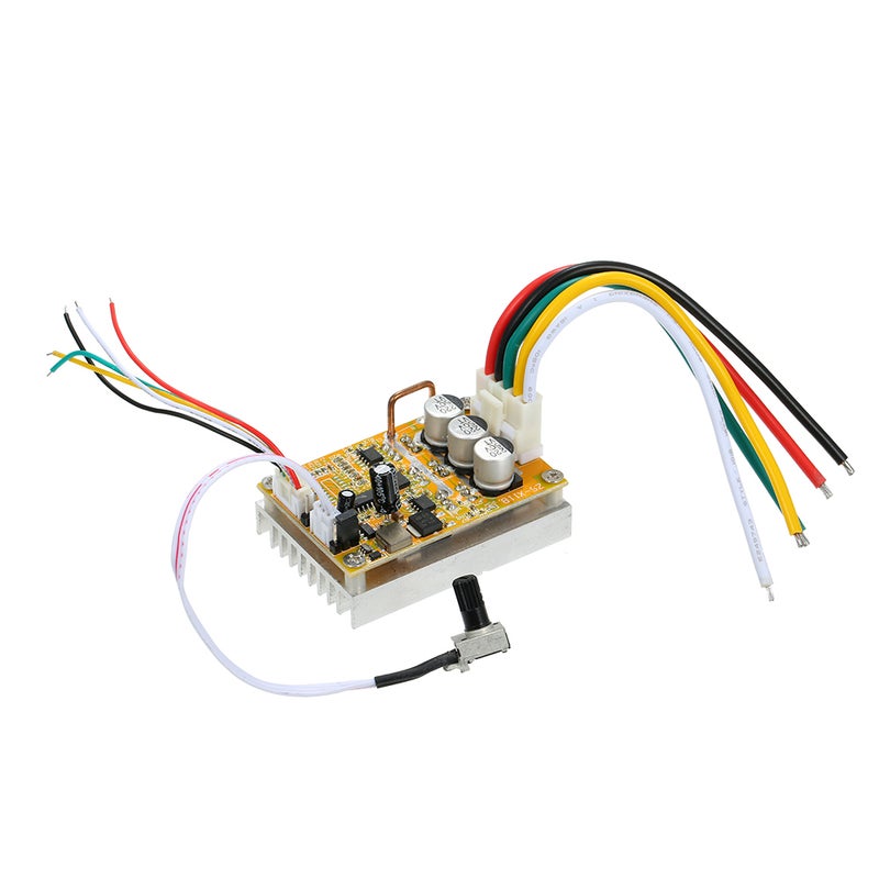 Generic - 350W 5-36V DC Motor Driver BLDC Brushless Controller Three-phase Motor Accessories Wide Voltage High Power Multicolour 14.6 x 3 x 10.2cm - Image 1