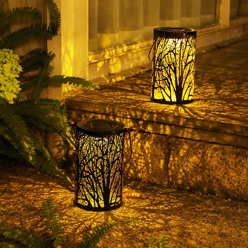 LED Hollow Garden Light Black 23 x 13 x 13cm - Image 3
