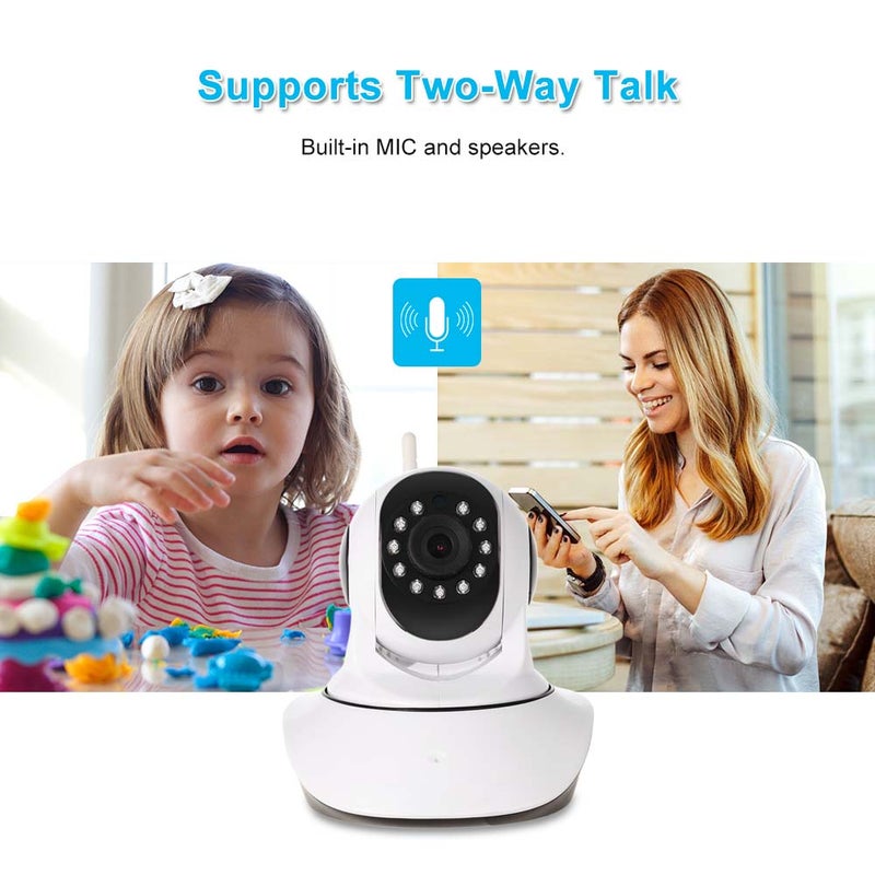 Generic - 1080P HD 2.0 MP Wi-Fi Wireless Pan Tilt PTZ Night Vision IP CCTV Camera With Temperature And Humidity Sensor - Image 1