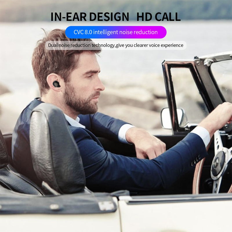 Generic - TWS Stereo Wireless Bluetooth Earphone Red/Black - Image 1