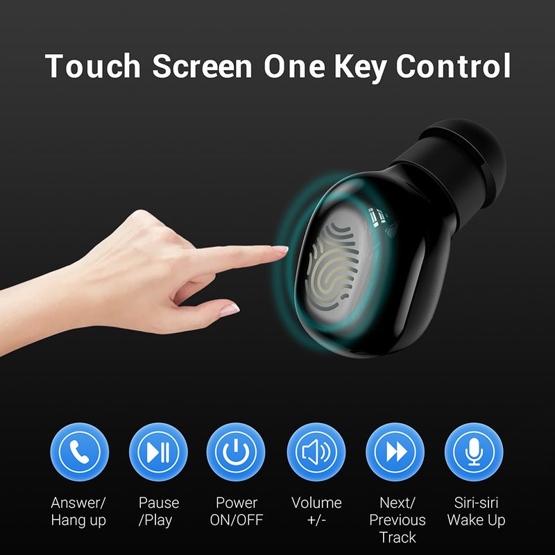 Generic - TWS Stereo Wireless Bluetooth Earphone Black - Image 1