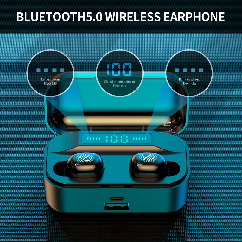 Generic - TWS Stereo Wireless Bluetooth Earphone Red/Black - Image 1