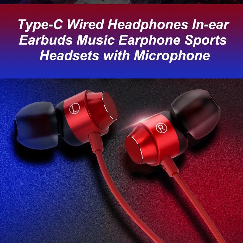 Generic Type-C Wired Magnetic Suction In-Ear Earphones Silver  - Image 5