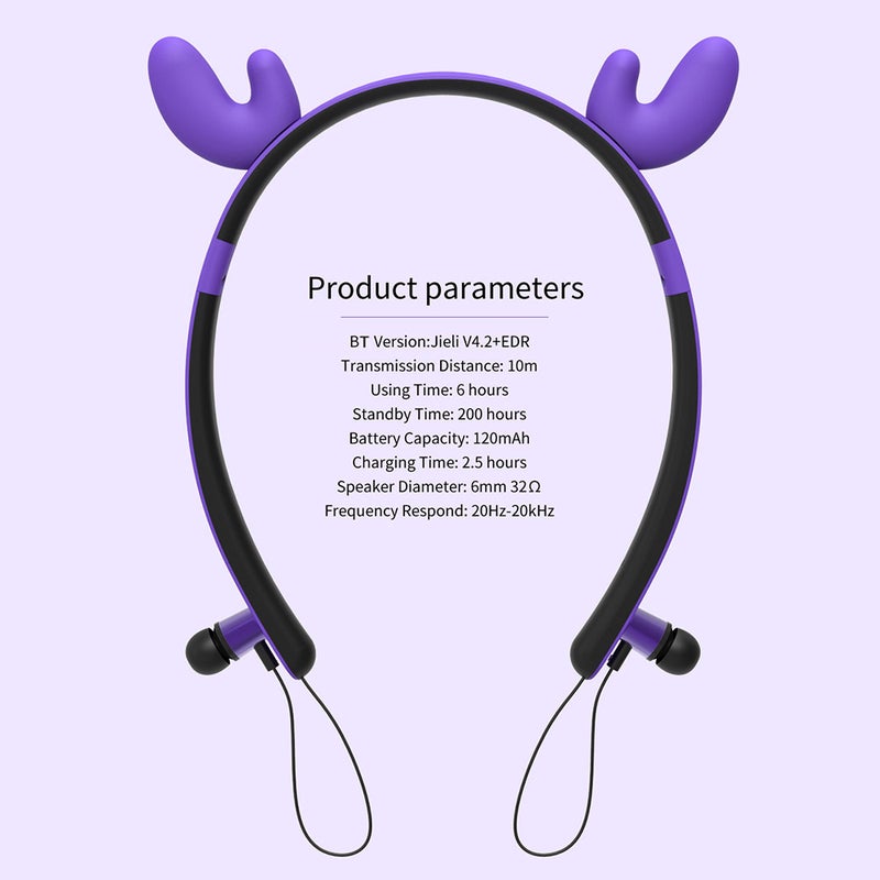 Kubite ZW29 Bluetooth Stereo In-Ear Headphones Blue - Image 2