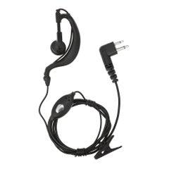 Walkie Talkie Headset Earpiece With Micrphone Black