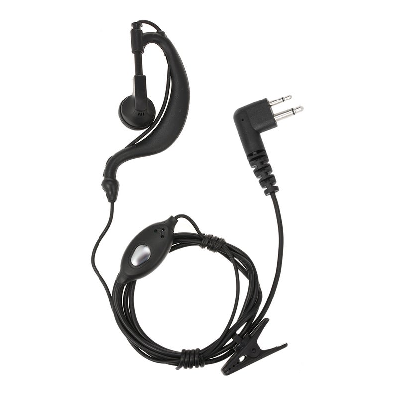 Generic - Walkie Talkie Headset Earpiece With Micrphone Black - Image 1