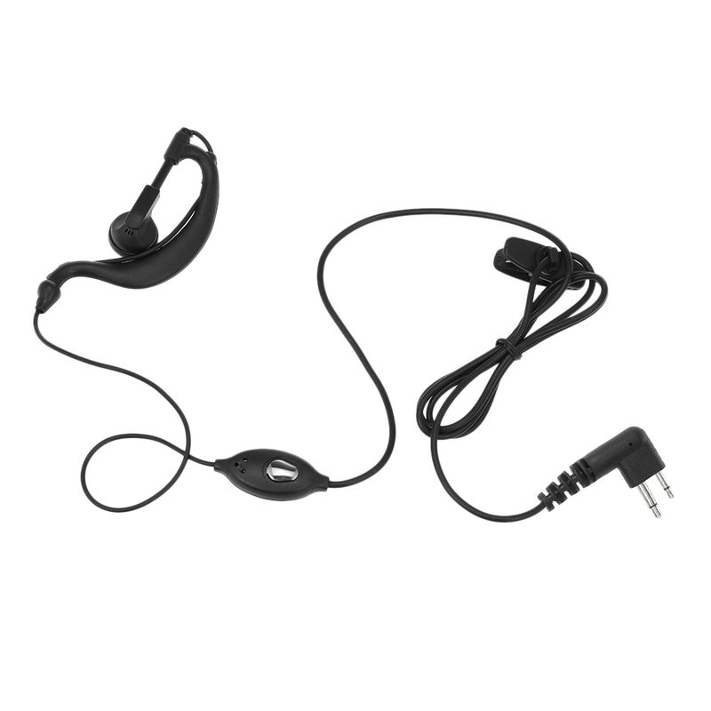 Generic - Walkie Talkie Headset Earpiece With Micrphone Black - Image 1