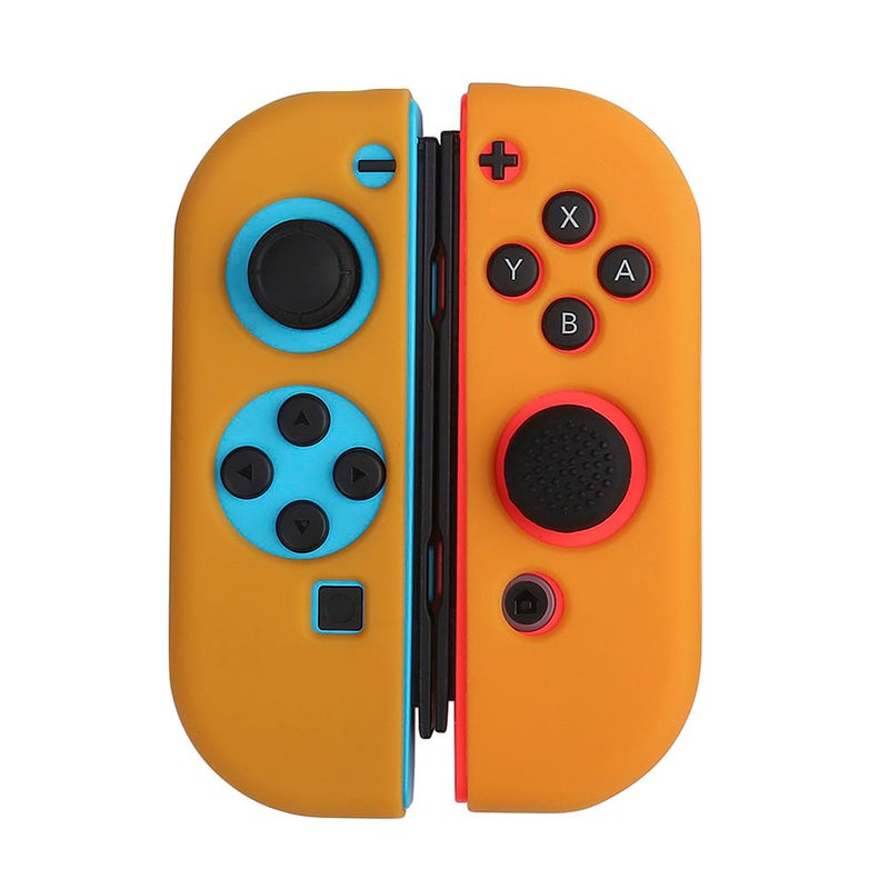 BUBM Protective Game Pad Controller Case For Nintendo Switch Silicone Joy-Con Left/Right Orange - Image 1