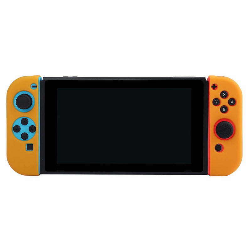 BUBM Protective Game Pad Controller Case For Nintendo Switch Silicone Joy-Con Left/Right Orange - Image 3