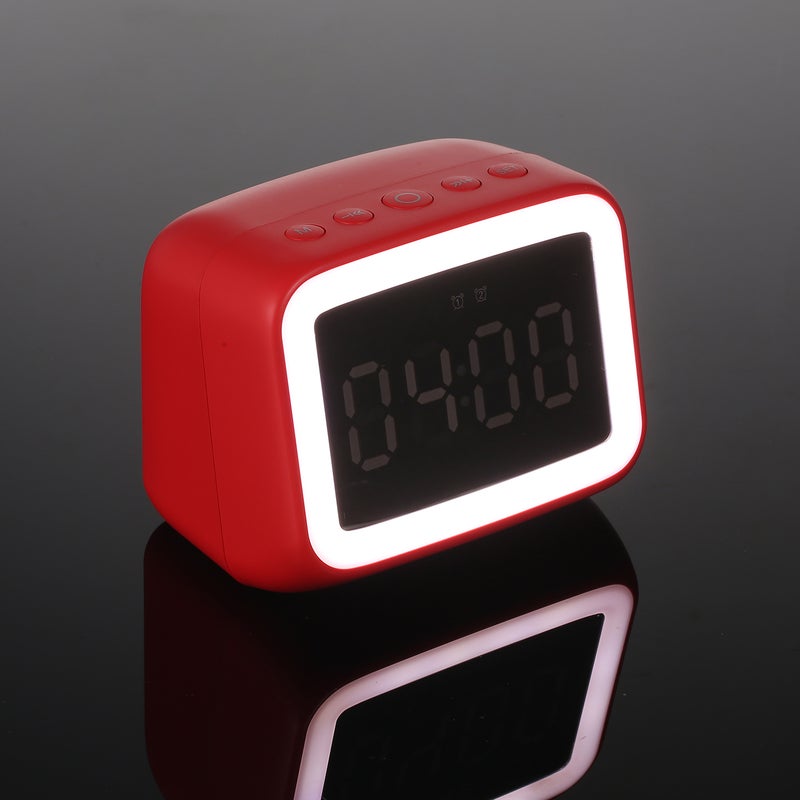 ايه اي سي مكبر صوت BT511 صغير محمول يعمل بالبلوتوث ومزود بمنبه أحمر - Image 5