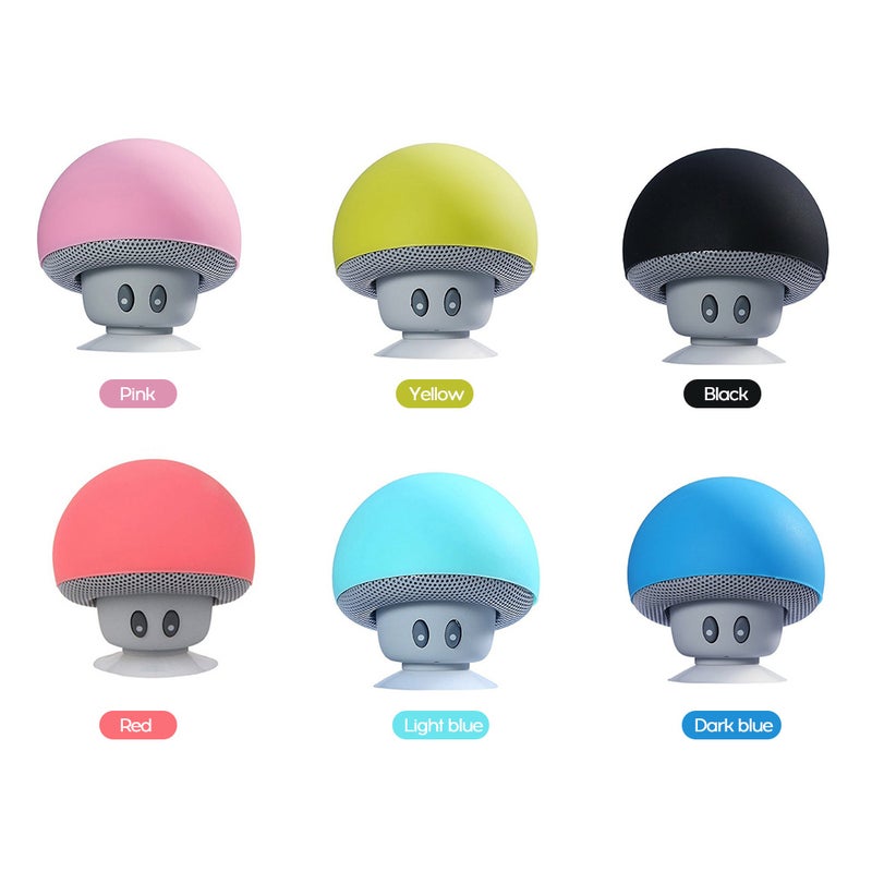 Generic - Cartoon Mushroom Head Portable Bluetooth Speaker Dark blue - Image 1