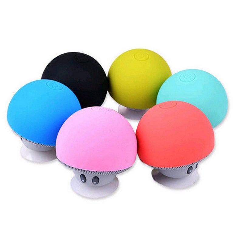 Generic - Cartoon Mushroom Head Portable Bluetooth Speaker Dark blue - Image 1
