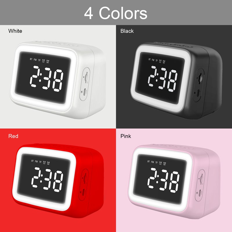 ايه اي سي مكبر صوت BT511 صغير محمول يعمل بالبلوتوث ومزود بمنبه وردي - Image 3