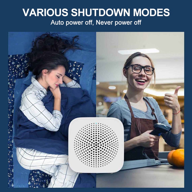Wireless Bluetooth Stereo Sound Round Portable Speaker With Build-In Handsfree Call White - Image 5