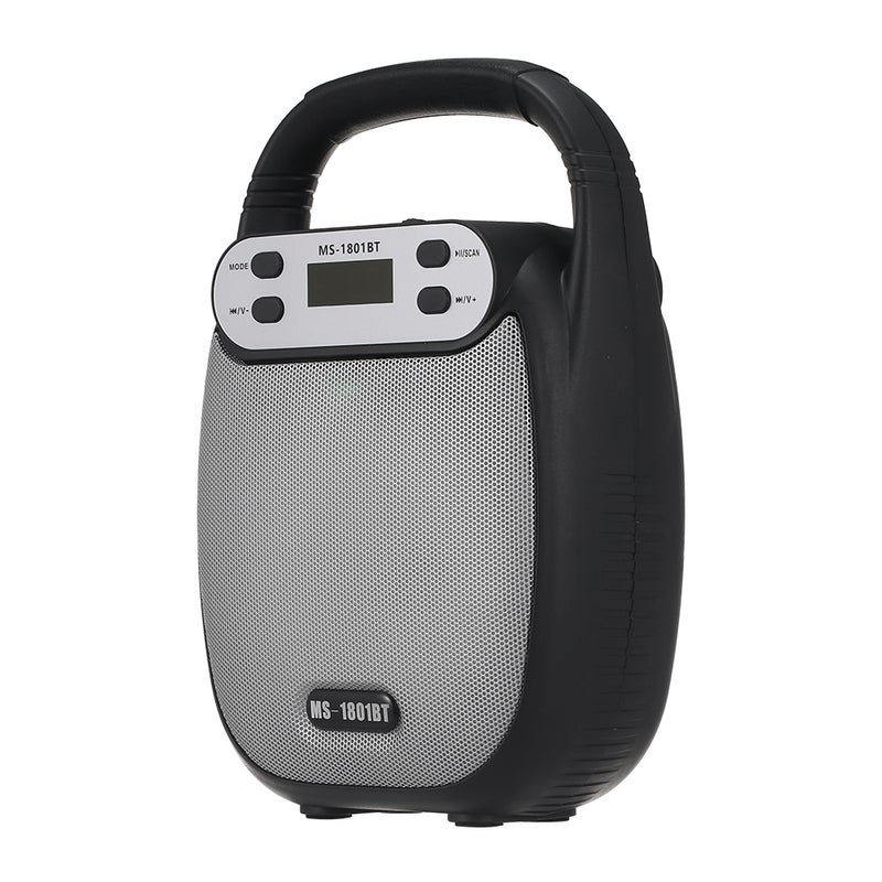 Outdoor Portable Bluetooth Speaker Black & Silver - Image 5