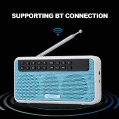 Rolton Bluetooth E500 Portable HiFi Stereo Digital Speaker With FM Radio and Flashlight Black  - Image 5