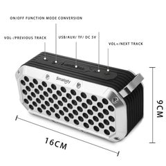 Smalody Bluetooth SL-15 IPX6 Built in USB TF Card Slot Protable Sound Box Ivory  - Image 5