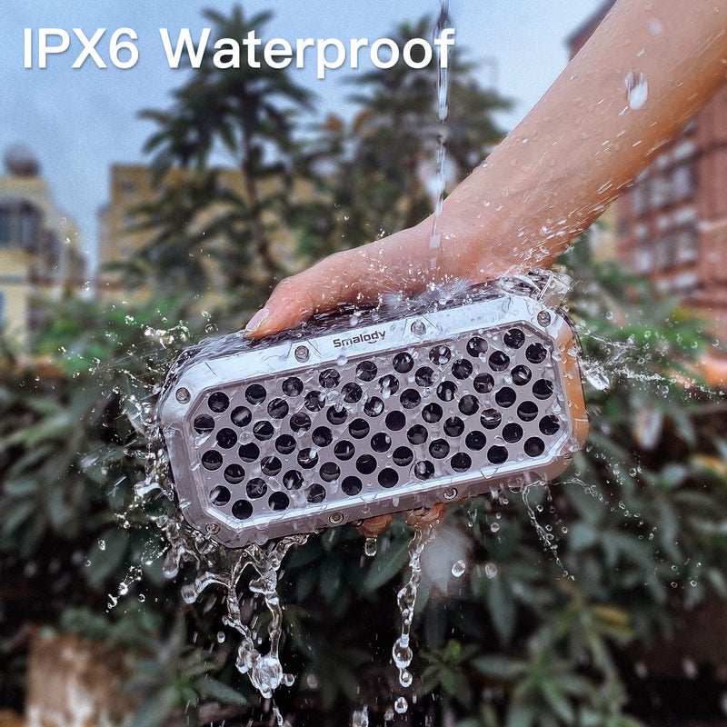 Smalody - Bluetooth SL-15 IPX6 Built in USB TF Card Slot Protable Sound Box Ivory - Image 1