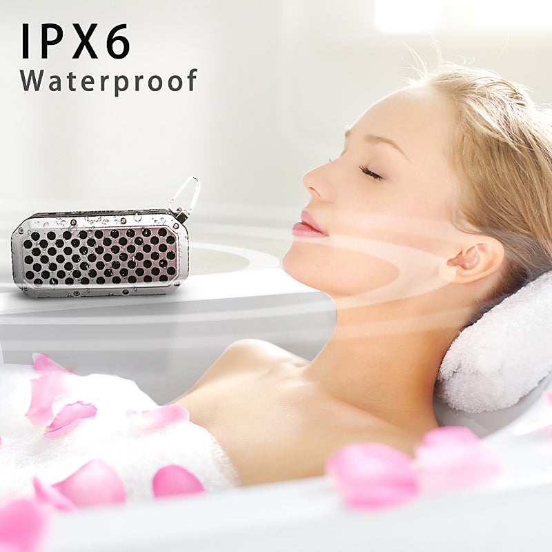 Smalody - Bluetooth SL-15 IPX6 Built in USB TF Card Slot Protable Sound Box Ivory - Image 1