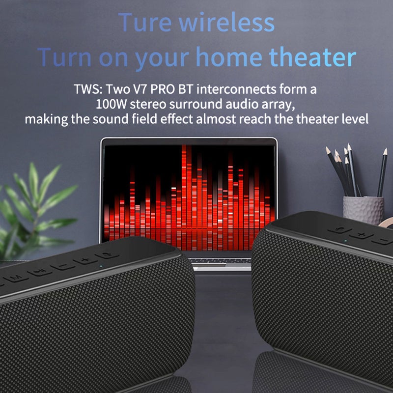 Cyboris - V7 Pro Portable Bluetooth Speaker Blue - Image 1