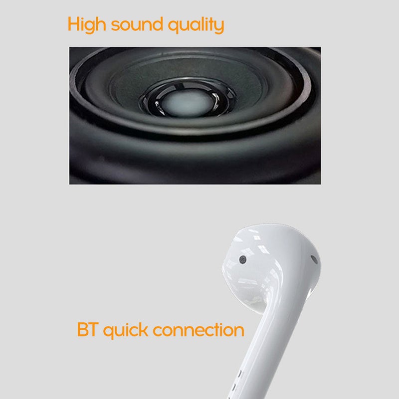 Generic - Large G-iant Headphone Shape Portable Bluetooth Speaker White - Image 1