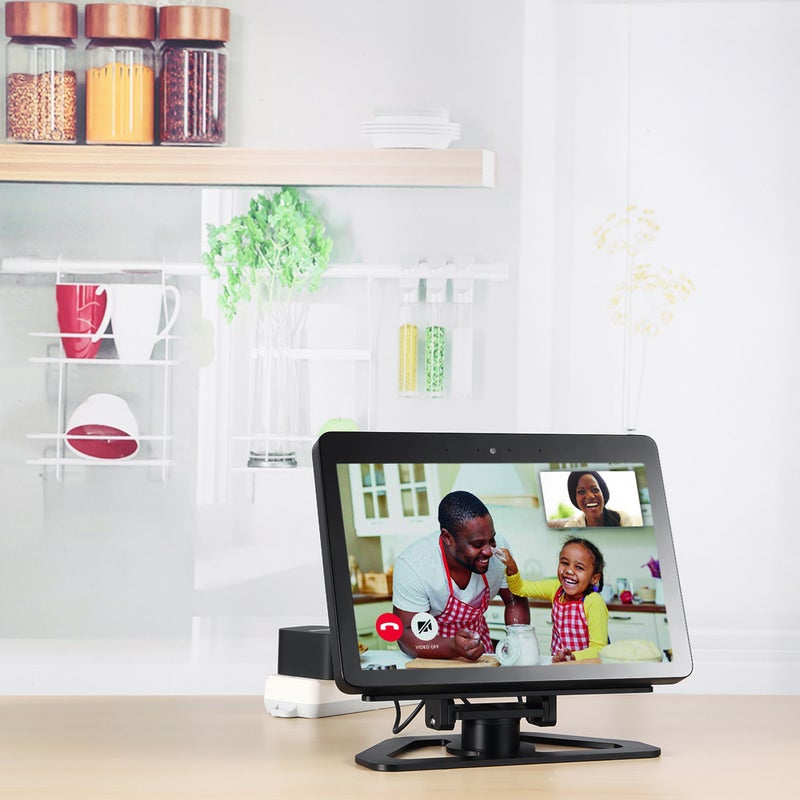 360 Rotation Stand For Echo Show 2nd Gen Speaker Black - Image 3