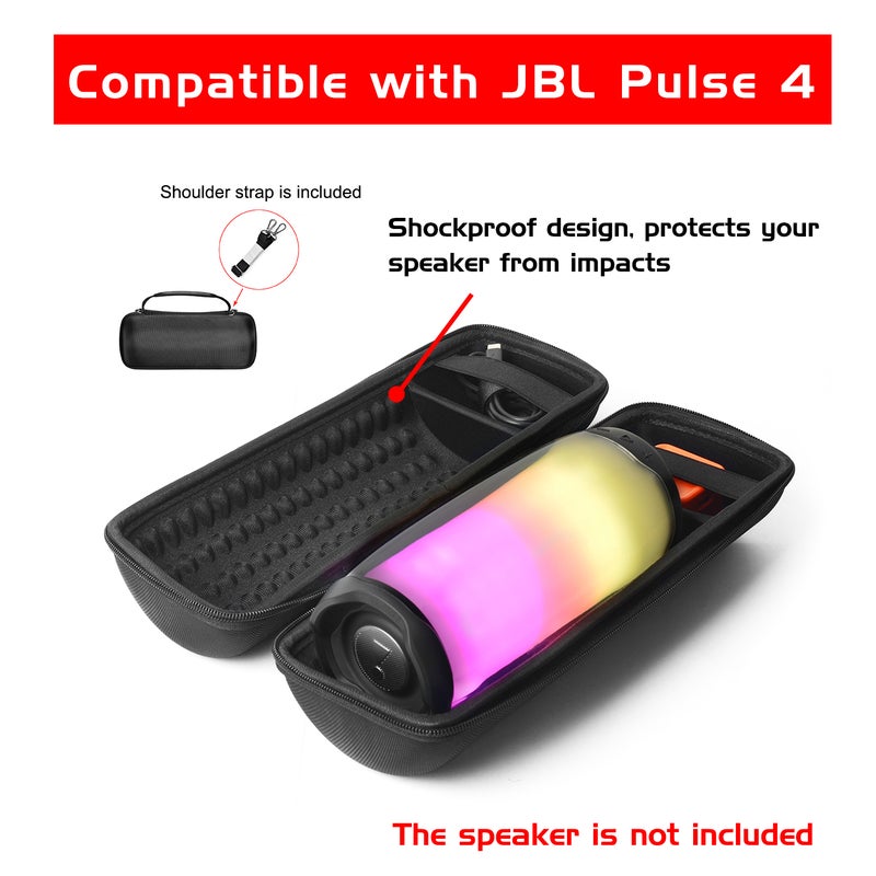 Generic Portable Travel Bag For JBL Pulse 4 Speaker Black  - Image 2