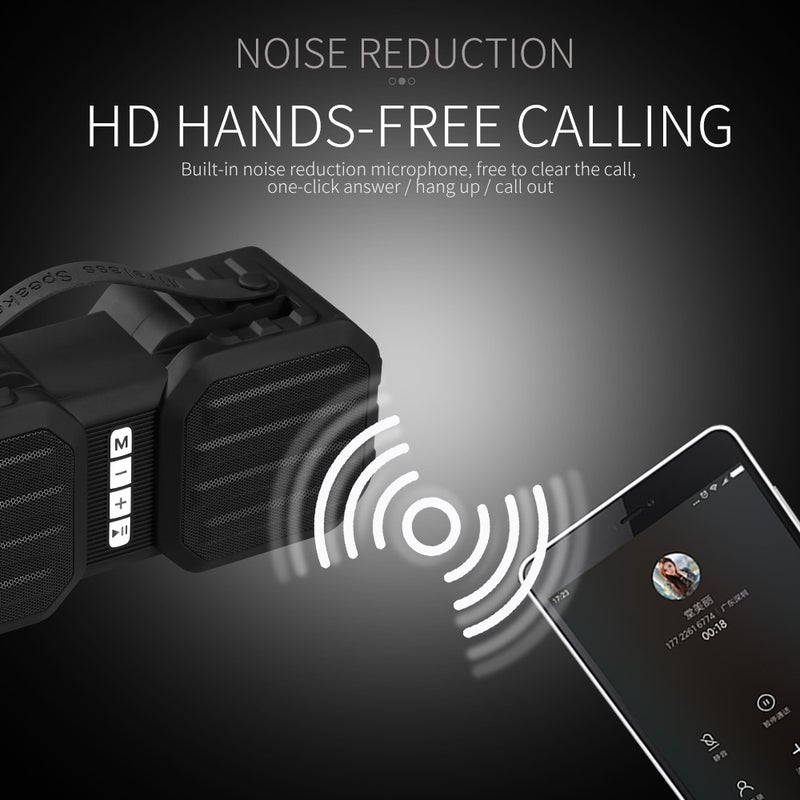 X8 Wireless Bluetooth HiFi Multi-Function TWS Stereo Sound Portable Speaker Red - Image 5