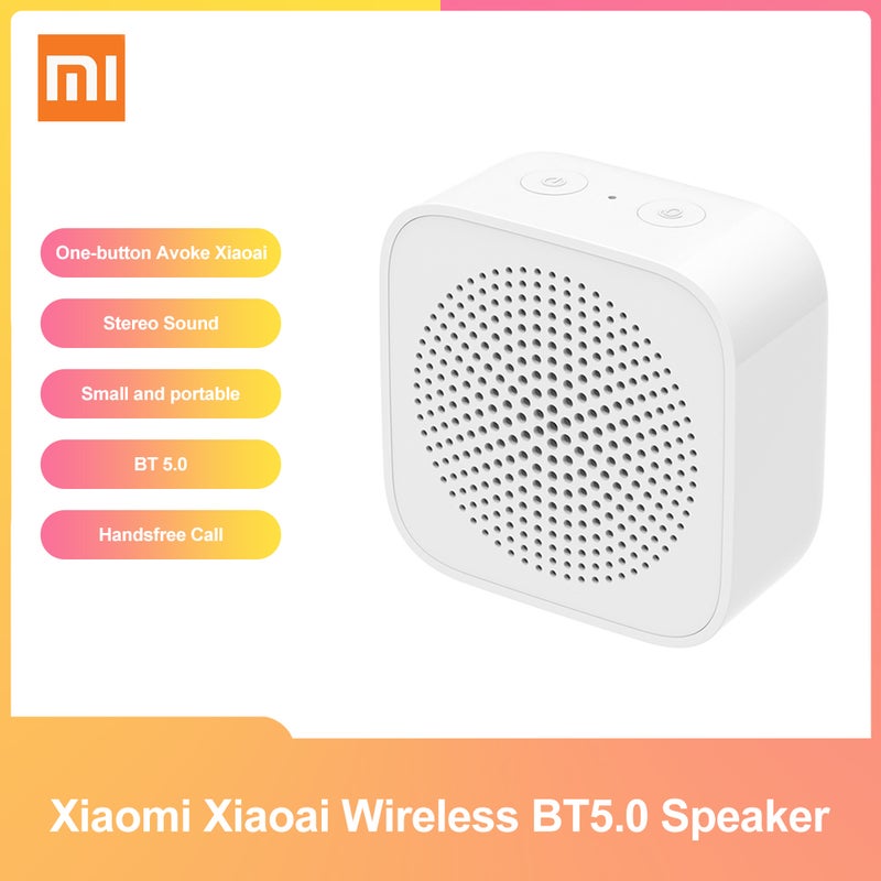 Wireless Bluetooth Stereo Sound Square Portable Speaker With Build-In Handsfree Call White  - Image 2