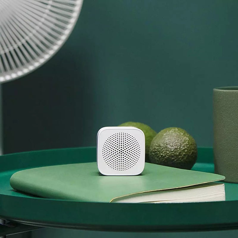 Wireless Bluetooth Stereo Sound Square Portable Speaker With Build-In Handsfree Call White  - Image 4