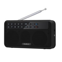 Rolton Bluetooth E500 Portable HiFi Stereo Digital Speaker With FM Radio and Flashlight Black  - Image 3