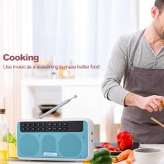 Rolton Bluetooth E500 Portable HiFi Stereo Digital Speaker With FM Radio and Flashlight Black  - Image 4