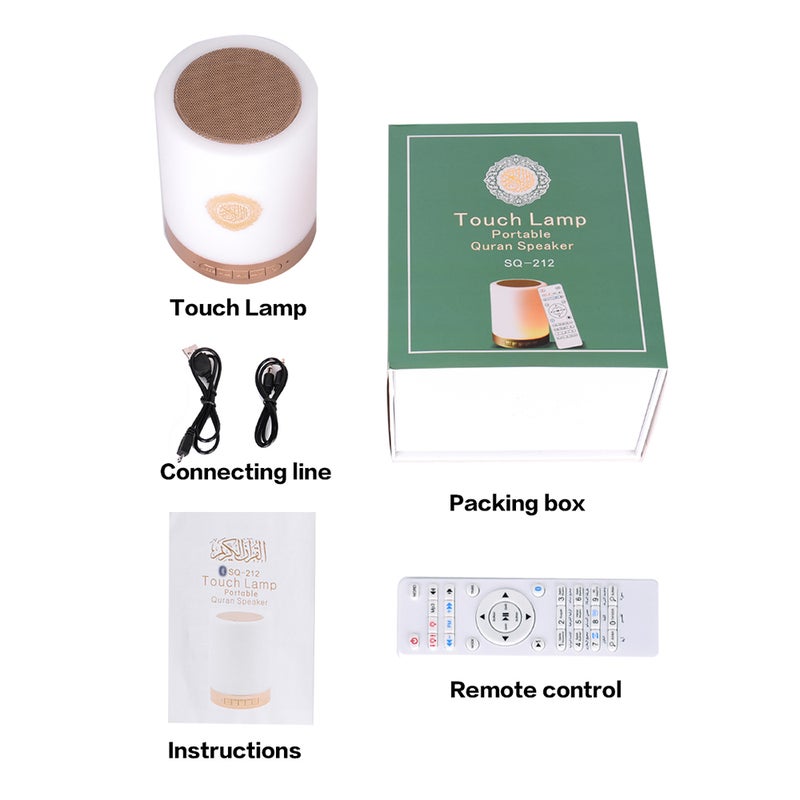 Generic - Wireless LED Portable Bluetooth Speaker Gold - Image 1