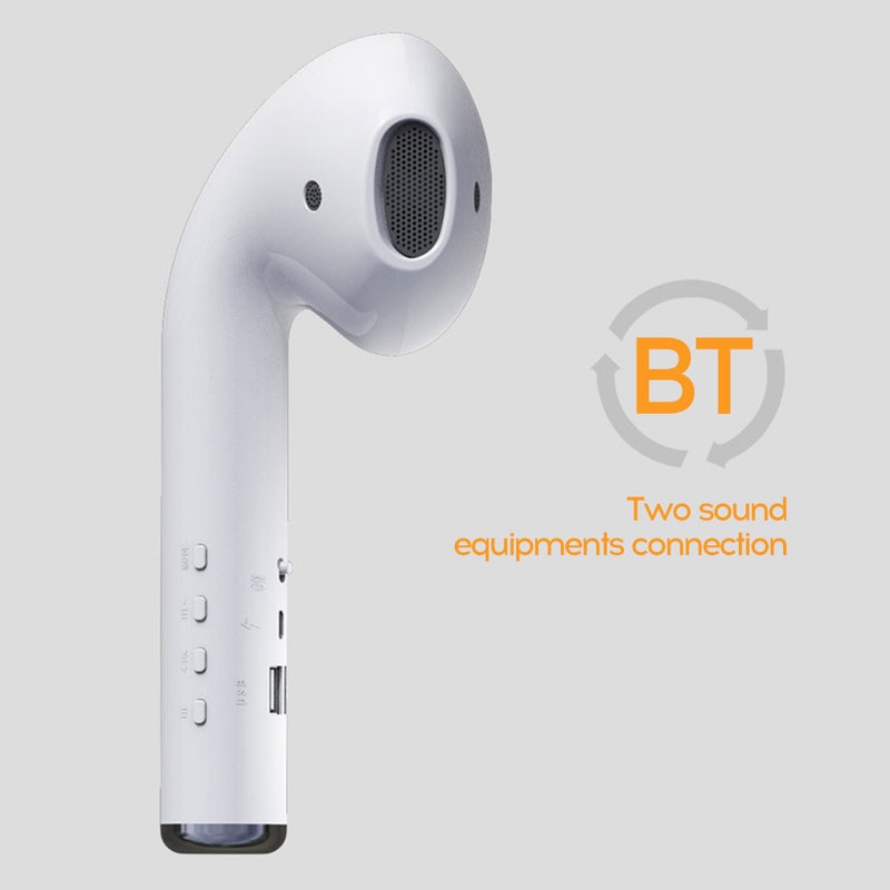 Generic - Large G-iant Headphone Shape Portable Bluetooth Speaker White - Image 1