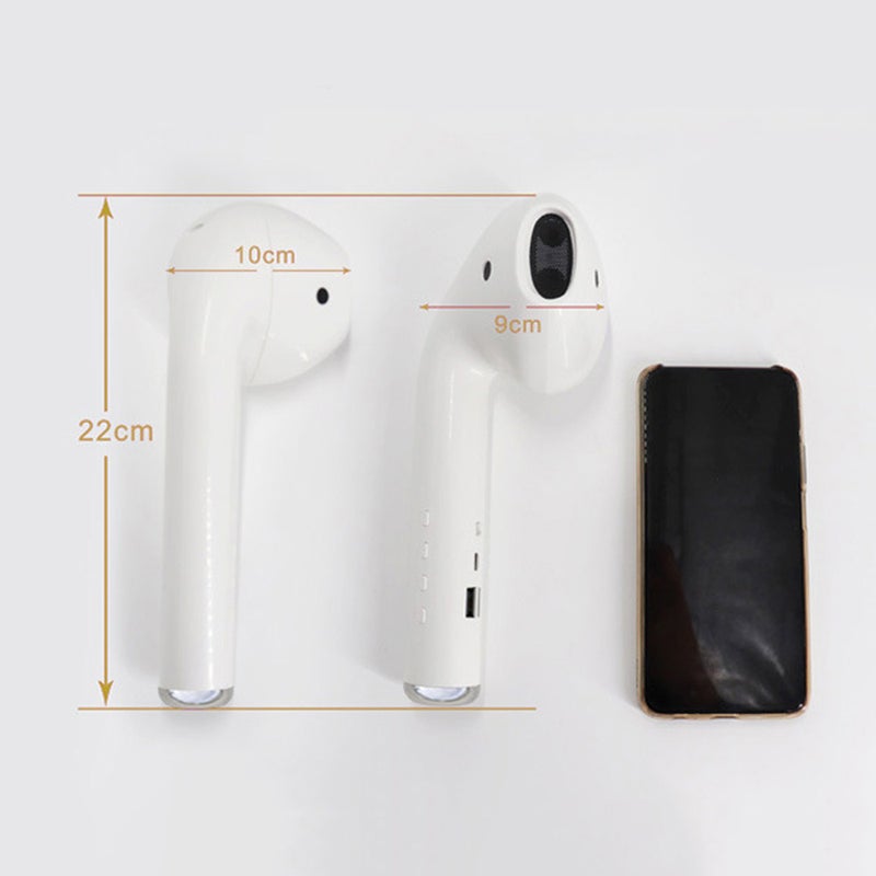Generic - Large G-iant Headphone Shape Portable Bluetooth Speaker White - Image 1