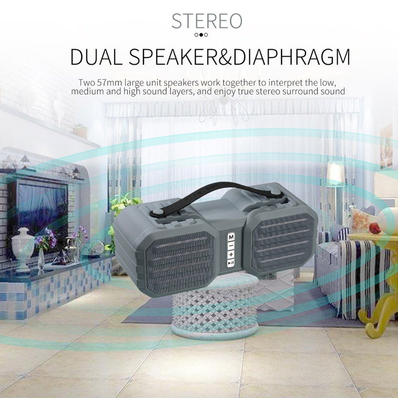 X8 Wireless Bluetooth HiFi Multi-Function TWS Stereo Sound Portable Speaker Green - Image 2