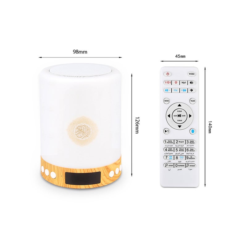 Wire-less Quran Portable Bluetooth Speaker White - Image 2