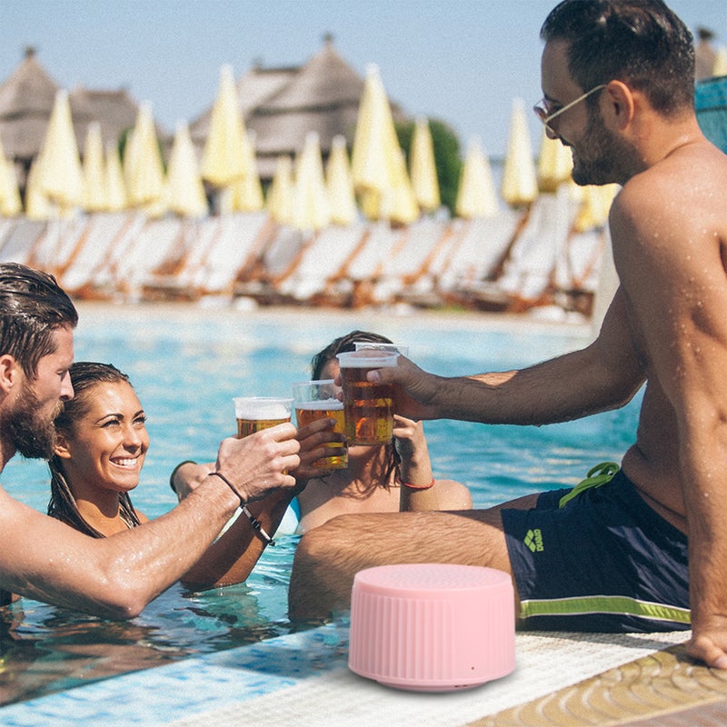 Mini Hands-Free Call Portable Bluetooth Speaker White