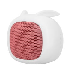 Bluetooth Portable Cute Rabbit Mini Speaker with Microphone/TF Slot White/Pink