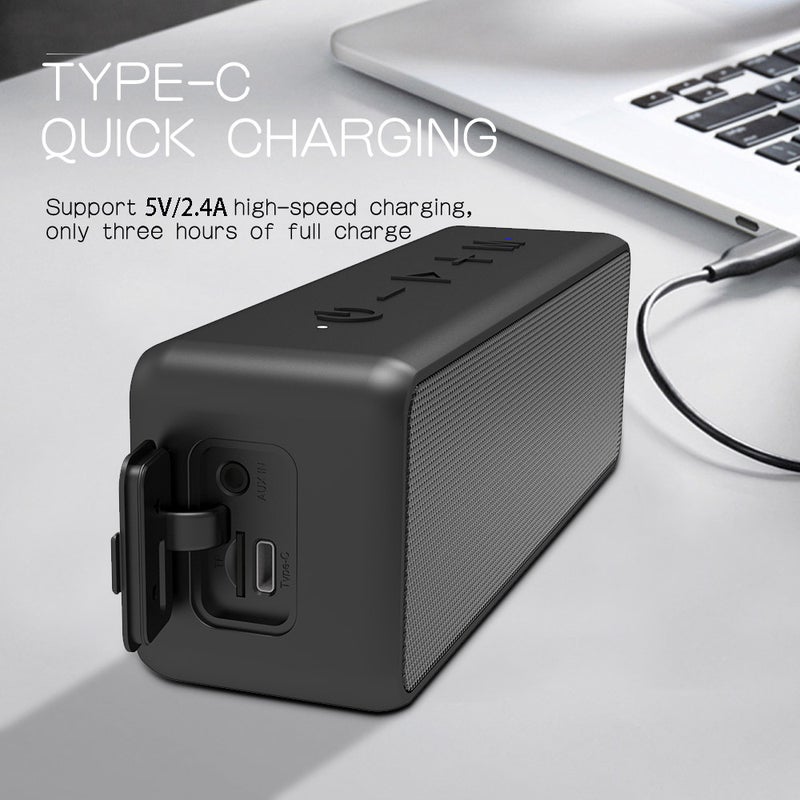 X5 Pro Wireless Bluetooth IPX7 Waterproof TWS Stereo Bass Sound Portable Speaker Black - Image 5