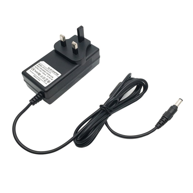 Vacuum Cleaner UK Plug Charger Adapter Black - Image 1