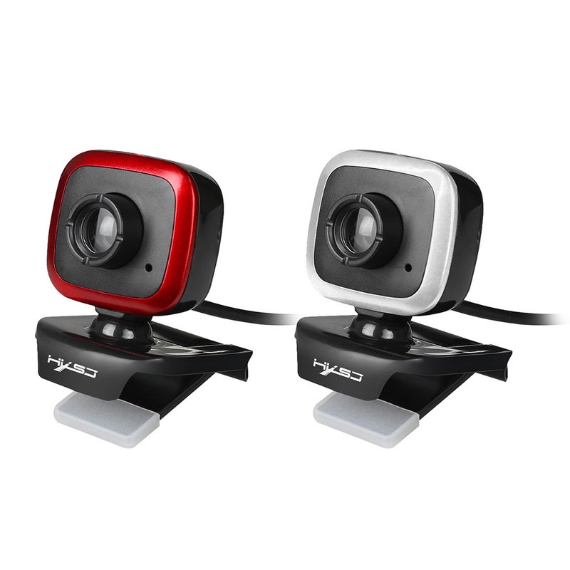 HXSJ - HXSJ A849 USB Web Camera 480P Computer Camera Manual Focus Webcam Black/Silver - Image 1