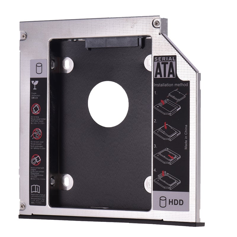 SSD Adapter HiFi HDD Hard Drive Caddy SATA To SATA 2nd SSD Enclosures Case Tray Multicolour - Image 1