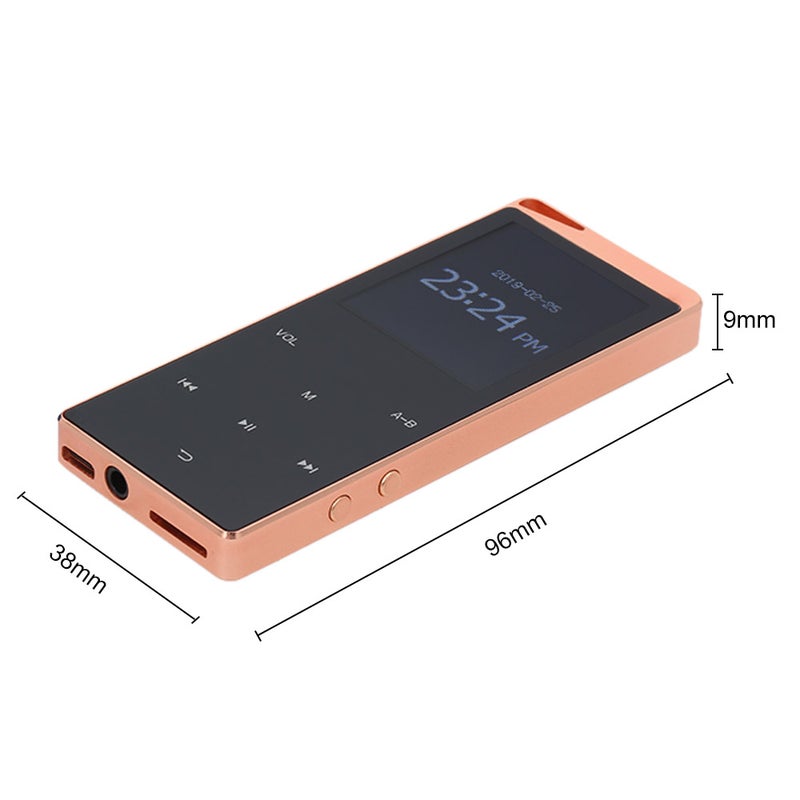 Portable Digital MP3 Player With Earphones LU-V5-619 Gold  - Image 4