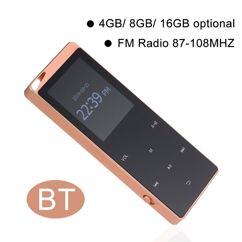 Portable Digital MP3 Player With Earphones LU-V5-622 Blue  - Image 2