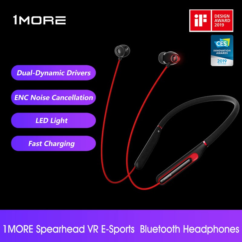 1MORE - E1020BT Spearhead VR Bluetooth In-Ear Gaming Neckband Earphones - Image 1